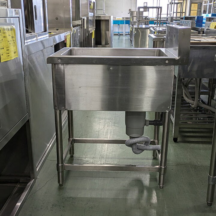 楽天市場】【中古】一槽シンク BGあり 幅450×奥行750×高さ800 【送料 