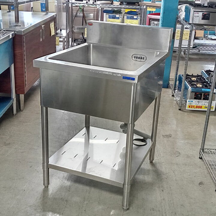 楽天市場】【中古】一槽シンク BGあり 幅600×奥行750×高さ840 【送料 