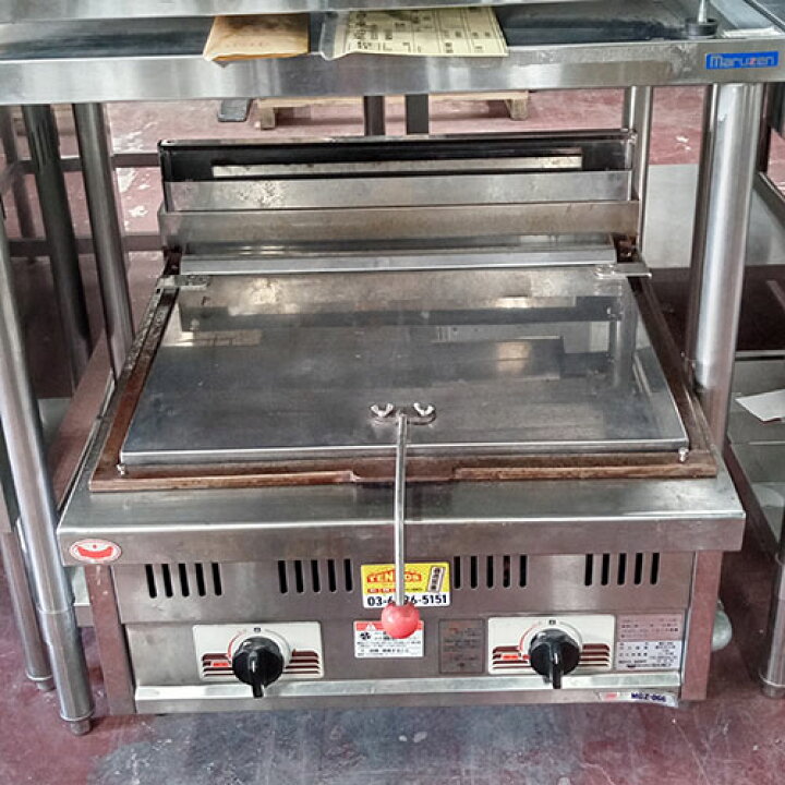 楽天市場】【中古】ガス卓上餃子焼器 マルゼン MGZ-066 幅600×奥行600 