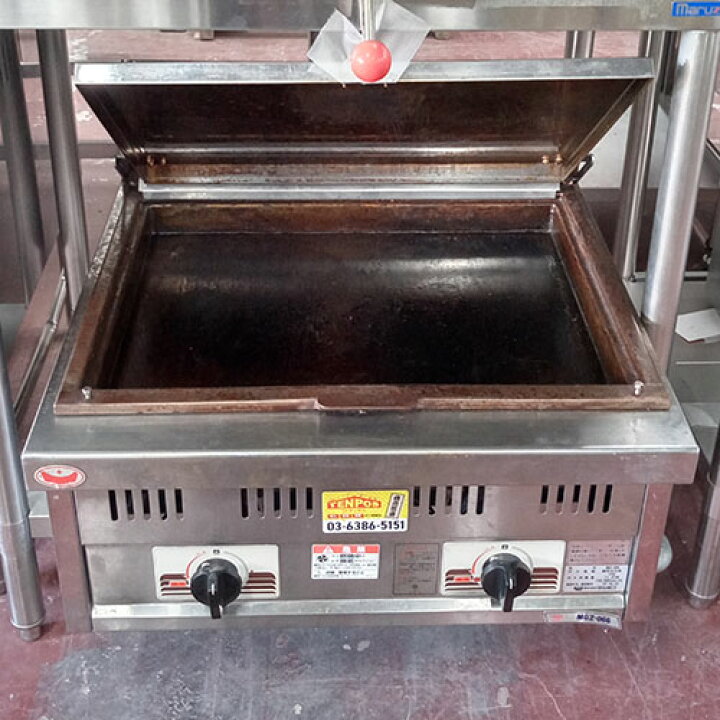 楽天市場】【中古】ガス卓上餃子焼器 マルゼン MGZ-066 幅600×奥行600 