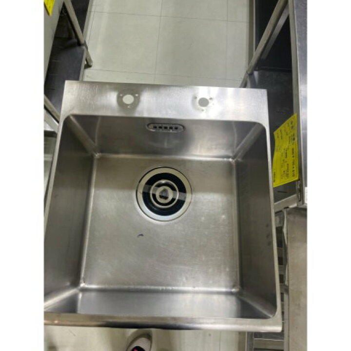 楽天市場】【中古】一槽シンク 三方枠 BGなし マルゼン 幅550×奥行600 