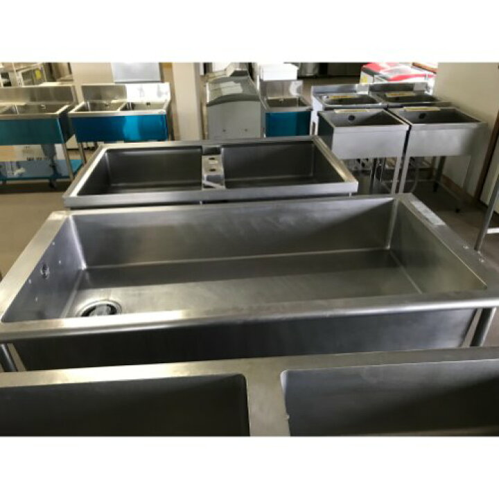 楽天市場】【中古】一槽シンク 大型 BGなし 幅1800×奥行900×高さ800 