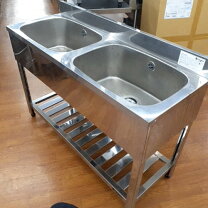 楽天市場】中古 業務用 二槽シンク（キッチン用品・食器・調理器具）の通販