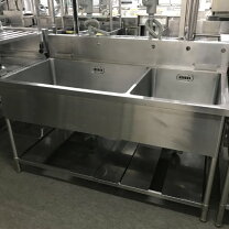 楽天市場】厨房機器 中古 2槽 シンク 1500の通販