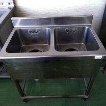楽天市場】二槽シンク w750d450の通販