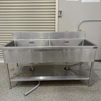 楽天市場】厨房機器 中古 2槽 シンク 1500の通販