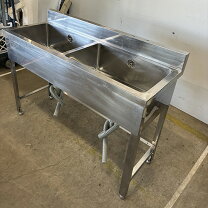 楽天市場】中古 業務用 二槽シンクw1200の通販