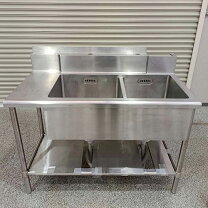 楽天市場】中古 業務用 二槽シンク（キッチン用品・食器・調理器具）の通販