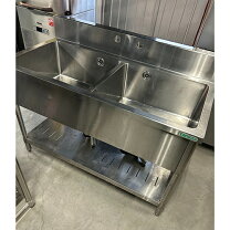 楽天市場】中古 業務用 二槽シンクw1200の通販