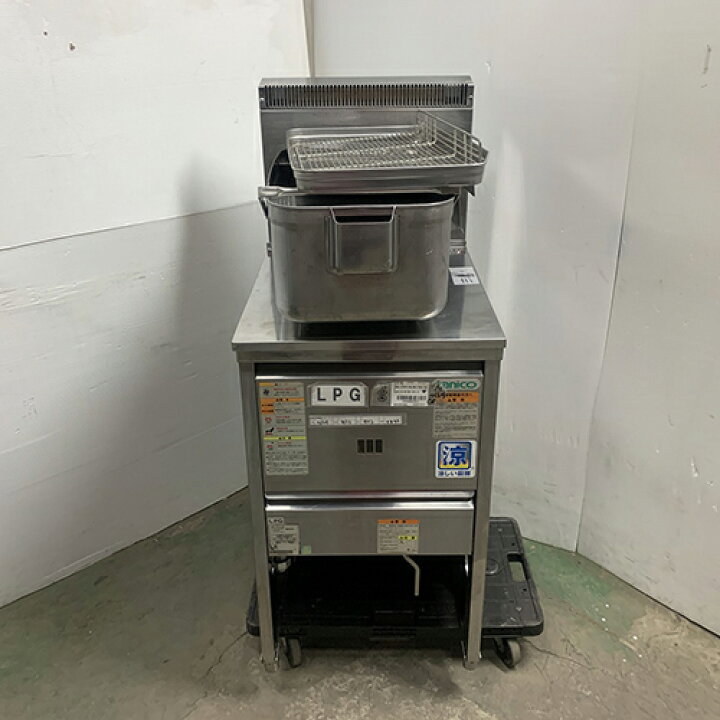 楽天市場】【中古】一槽ガスフライヤー 18L タニコー NB-TGFL-C45 幅 