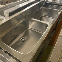 楽天市場】厨房機器 中古 2槽 シンク 1500の通販