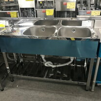 楽天市場】二槽シンク w1200*d450*h800の通販