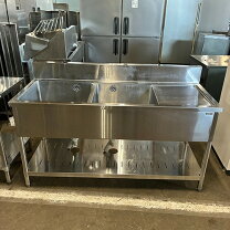 楽天市場】厨房機器 中古 2槽 シンク 1500の通販
