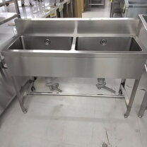楽天市場】二槽シンク w1200*d450*h800の通販