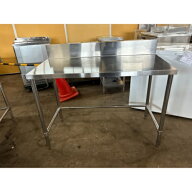 【中古】作業台 三方枠 幅1200×奥行600×高さ850 【送料別途見積】【業務用】【飲食店 店舗 厨房機器 作…