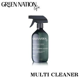 GREEN NATION life マルチクリーナー 500ml オレンジ＆ユーカリ 無添加 人工香料不使用 天然成分 おしゃれ アースカラー ギフト プレゼント リサイクルボトル SDGs Neofresh グリーンネイションライフ オーストラリア エッセンシャルオイル配合