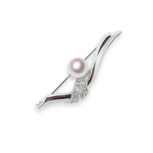 SV 8.5mm アコヤ真珠 ブローチ 宇和島 真珠 ジュエリー・アクセサリー・Tensei Pearl 天成真珠(あこや パール 本真珠 フォーマル カジュアル 誕生日 結婚式 七五三 成人祝い 就職祝い 成人式 卒業