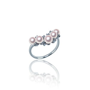 K18WG 4.0mm AR^ O D0.08ct Fa ^ WG[EANZT[ETensei Pearl V^( p[ {^ tH[} JWA a  ܎O lj AEj l 