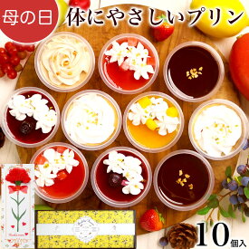 母の日 プレゼント スイーツ 誕生日 花と お菓子 セット ギフト ケーキ おしゃれ インスタ映え 詰め合わせ ケーキ 内祝い 母親 女性 女友達 30 40 50 60 70 代 歳 4000円 5000円 台【パーフェクトプリン10個入】