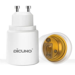 DiCUNO GU10�E�������E26 �����ϊ��A�_�v�^�[ �ϊ��\�P�b�g �ő�d����200W 2��