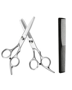 YFFSFDC散髪はさみセット散髪ハサミセルフカット髪切りハサミカットはさみ散髪はさみ美容師理容師家庭用3点セット