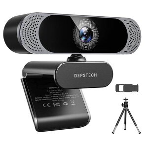 Web�J����4K�I�[�g�t�H�[�J�X800����f2026�N�A�b�v�O���[�h��DEPSTECH�E�F�u�J����UHD�掿�f���A���}�C�N�������������␳USB�ڑ�PC�J�����r�f�I�`���b�g�r�f�I��c�I�����C�����Ɛ�����MACOS