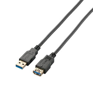 �G���R�� USB�P�[�u�� ���� USB3.0 (USB A �I�X to USB A ���X) �X�^���_�[�h 1m �u���b�N USB3-E10BK