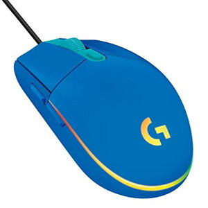 LOGICOOL G �Q�[�~���O�}�E�X G203 �L�� USB �ڑ� �}�E�X G203-BL �y�� 85G LIGHTSYNC RGB 6�v���O�����{�^�� �u���[ PC WINDOWS MAC