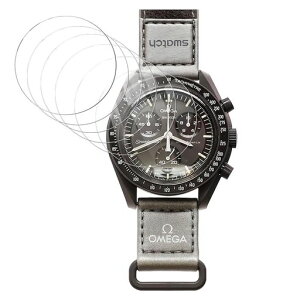 HENGFUQT 2024 ŐV̉ OMEGA X SWATCH یtB 4Hdx0.1MM LCDیtB TPU {f3DȖʎwϐߗ (6Zbg)(-KXf)