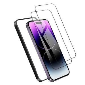 2���Z�b�gDXFAU�K���X�t�B����iPhone14Promax�p�����בS�ʕی�t�B�����t���J�o�[�����ߗ��t�����6.7�C���`�Ή��d�x9H�����K���X���炩�ȃ^�b�`����w��t���h�~��U�h�~�C�A�h�~�K�C�h�g�c