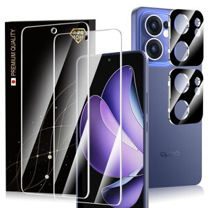 OPPOReno13A�p�K���X�t�B����(2��)�J�����t�B����(2��)�S�ʕی���{���Ɏq�̗p�d�x10H�����K���X�w��h�~�����򍂓��ߗ�OPPOReno13A�p4������