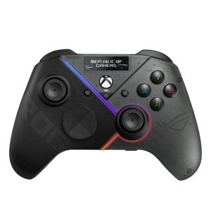 ASUS�R���g���[���[�Q�[���p�b�hROGRaikiriPro(4�̔w�ʃ{�^��/PC&Xbox����/�L�@EL�f�B�X�v���C/�L��USB�E2.4GHz�EBluetooth�ڑ�/�쓮������I�ׂ�g���K�[/����ESS