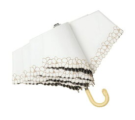 hiinokano超軽量日傘おりたたみ傘レディース約173g/193guvカット完全遮光/遮熱晴雨兼用傘植物ラタン製アルミ製J型ハンドルかわいい日傘兼用雨傘高密生地超撥水携帯便利プレゼント(花柄刺繍…