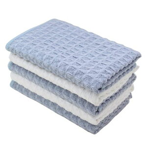 ふきんマイクロファイバー布巾強力吸水速乾雑巾食器拭きガラス窓鏡キッチンタオル台拭き掃除用品ワッフル調キッチンクロス(シンドレイラ)