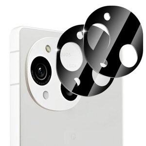 【2枚セット】ZXZoneforAquosR10カメラフィルムカメラ保護フィルムレンズ保護ガラスフィルム2.5D高透過率硬度9Hスクラッチ防止気泡ゼロブラック(AquosR10対応)