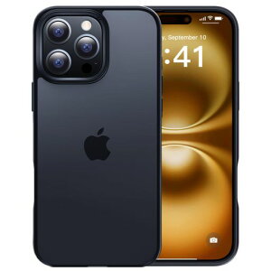 【米軍MIL規格・指紋防止】CASEKOOiPhone16Pro用ケース耐衝撃滑り止め指紋防止米軍MIL規格マット仕上げストラップホール付き黄変防止耐久性カバーワイヤレス充電対応アイフォン16プロ用6.3イ…