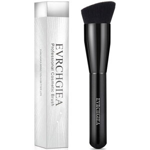 ファンデーションブラシ、フラットトップ歌舞伎ファンデーションブラシ、リキッドメイク、クリーム、パウダー、トラベルサイズフェイスファンデーションブレンディングメイクアップ…