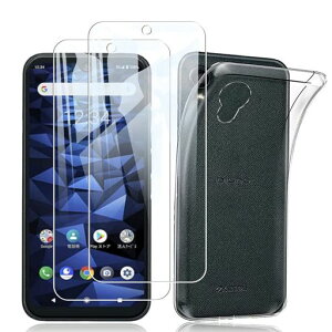 �y2���K���X�t�B����+1��TPU �V���R�� �P�[�X�z�Ή� DIGNO BX2 �p�� �K���X�t�B���� A101KC DIGNO BX ii �t���ی�t�B���� �����ߗ� �C�A�[�� ��U�h�~ DIGNO BX2 �N���A �V���R�� ���� TPU �P�[�X �����c