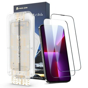 �y����zMAGICJOHN�Ή�iPhone13promax/14plus�p�K���X�t�B����2���Z�b�g�����ߗ��}�W�b�N�K�C�h�g�t���\��t���ɊȒP�Y���Ȃ��C�A���X9H�d�x�ϏՌ���U�h�~�G��S�n�ǂ�