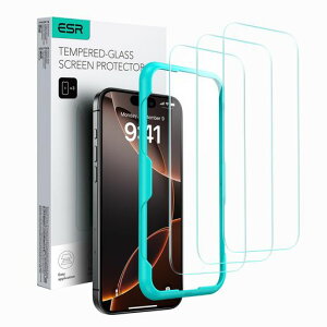 ESR IPHONE 16 PRO KXtB XN[یtB3 KXtB PHONE16PRO یtB ȒPtc[t IPHONE 16 PRO tB dx9H RKi̔Uh~ HD Ϗ
