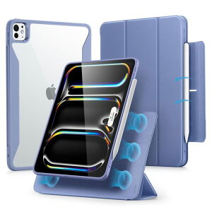 ESR iPad Pro 11�C���` �P�[�X(M5/M4�A2025/2024)��p Pencil�z���_�[�t�� ���O���\�}�O�l�b�g�J�o�[ �c�u��/���u���X�^���h Pencil Pro/USB-C�Ή� Rebound 360�V���[�Y �p�[�v��