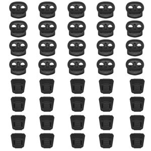 Doyime�R�[�h�X�g�b�p�[�S���R�R�[�h�G���h20�Z�b�g2��2�{�R�p���a��5mm�R�[�h���b�N�R�~�߃W�b�p�[�^�u�Y�{���R�C�Ђ��ߗ��܂Ɍ���/��C�pDIY