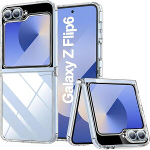 GosentoForGalaxyZFlip6�P�[�X�N���X�^��ZFlip6SC-54E�P�[�X�N���A����TPU�f�ރM�����N�V�[Z�t���b�v6Flip6�ی�J�o�[(�N���A)