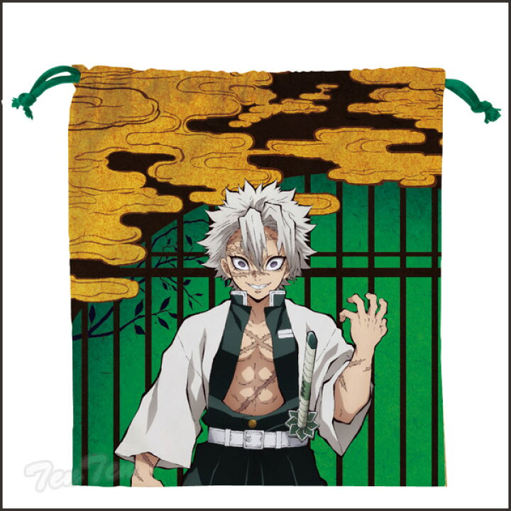 楽天市場 鬼滅の刃 巾着 不死川 実弥 しなずがわ さねみ 鬼殺隊九柱 きめつのやいば 鬼滅の刃 グッズ 即納品 即納品のみ同梱可 天天ストア 楽天市場店