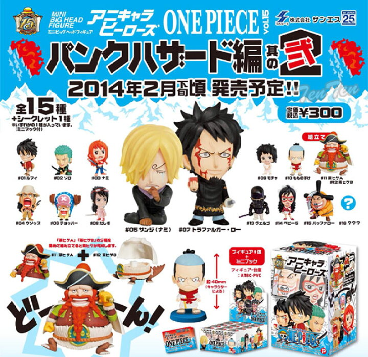 楽天市場】ワンピース フィギュア アニキャラヒーローズ パンク  