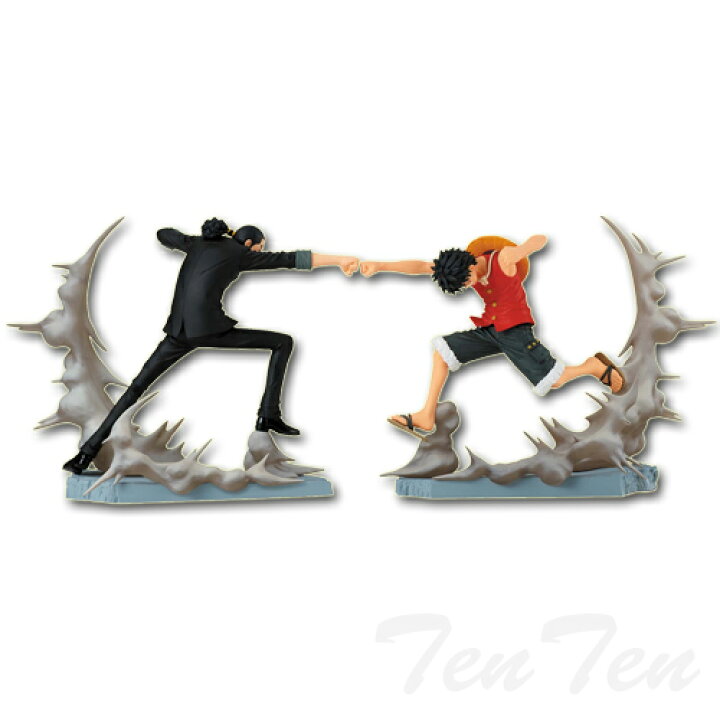 楽天市場】ワンピース 戦光絶景 ルフィ VS ルッチ 2体セット 【即納品 