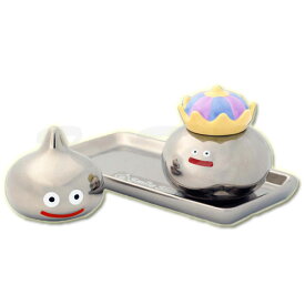 【オフィシャルショップ限定】 ドラゴンクエスト ソルト＆ペッパー メタルスライム＆メタルキング 【即納品 新品】 スマイルスライム ドラクエ グッズ 陶器 調味料入れ 食器 塩 コショウ 入れ