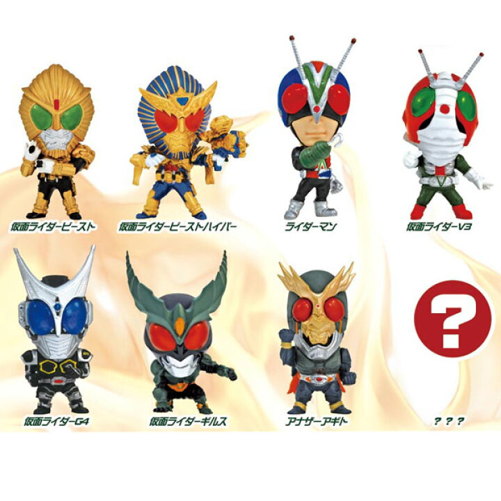 楽天市場】特撮ヒーローズ 仮面ライダー Vol.3 BOX ミニビッグヘッド 