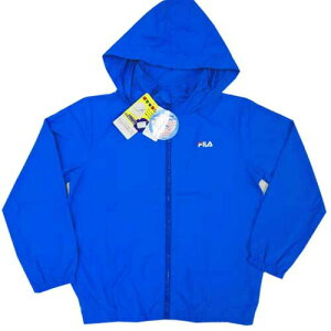 ラッシュガード キッズ 長袖 水着 フルジップ FILA フィラ 140/150cm ブルー 青