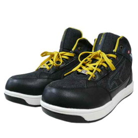 安全靴 エアウォーク AIRWALK AW-661 迷彩デニム ブラック×イエロー 樹脂先芯 25.0〜28.0cm 紐